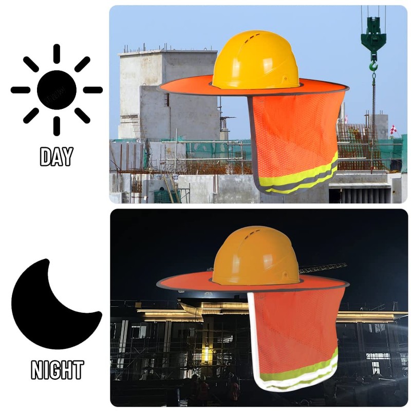 WMYCONGCONG 3 Pack Hard Hat Sun Shield Full Brim Mesh