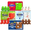 Peeps Marshmallow Candy Christmas Packs, Sugar Coated Character Shaped Marshmallows