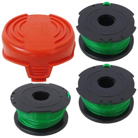 Gxcdizx [2025 New SF-080 GH3000 String Trimmer Spool Line for Black and Decker SF-080-BKP 20ft 0.080" GH3000 LST540 GH3000R LST540B Weed Eater Auto Feed Single Line with 90583594 Cap Covers Parts