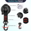 Frundoo Suction Cup Hooks, 4 Pieces Suction Hooks, Extra Strong,