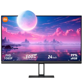 Xiaomi A24i 24 inch Monitor, 100Hz high Refresh Rate, IPS Hard Screen, 7.5mm Ultra-Slim Body, 1080p FHD Resolution, ∆Е<2 Factory Color Calibration for Each Screen, DP 1.4 Supported and Easy mounting