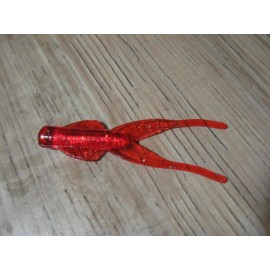 The Original Puddle Jumper Lures 20 Puddle Jumper 2" Soft Plastic Crappie Walleye Fish Baits Strawberry Glitter