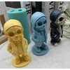 Skull Skeleten 3D Silicone Mold for Candle Epoxy Resin Plaster