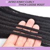 FREESHOW Loc Extensions Human Hair 10 Inch 0.6cm Width 30