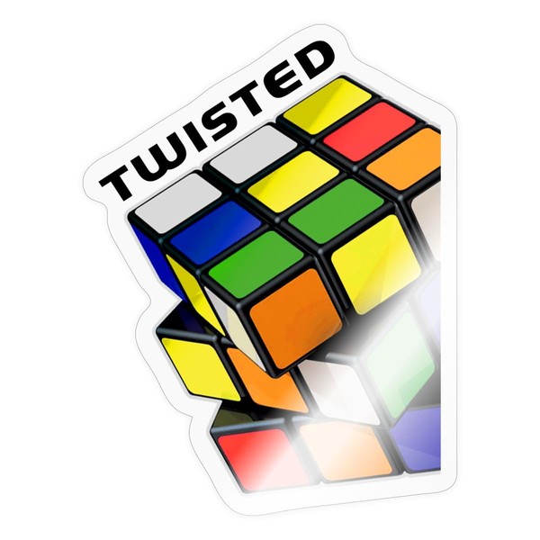 Spreadshirt Rubik's Cube Magic Cube Twisted Sticker, Max. 10 x
