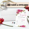 Rose Floral Surprise Party Invitation Cards for Women Men, Surprise