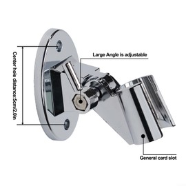 Wall Mount Shower Holder Base, Wall Mounted Hand Shower Holder, Suitable for Various Shower Head Sizes, Adjustable Angle, for Home, Hotel, Bathroom