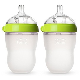 Comotomo Biberón Verde 236.59ml (8oz) 2 pzas