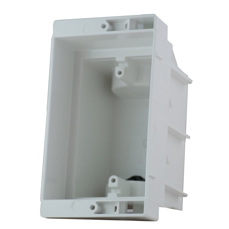 Arlington DVFR1W-1 Recessed Electrical/Outlet Mounting Box, Single Gang