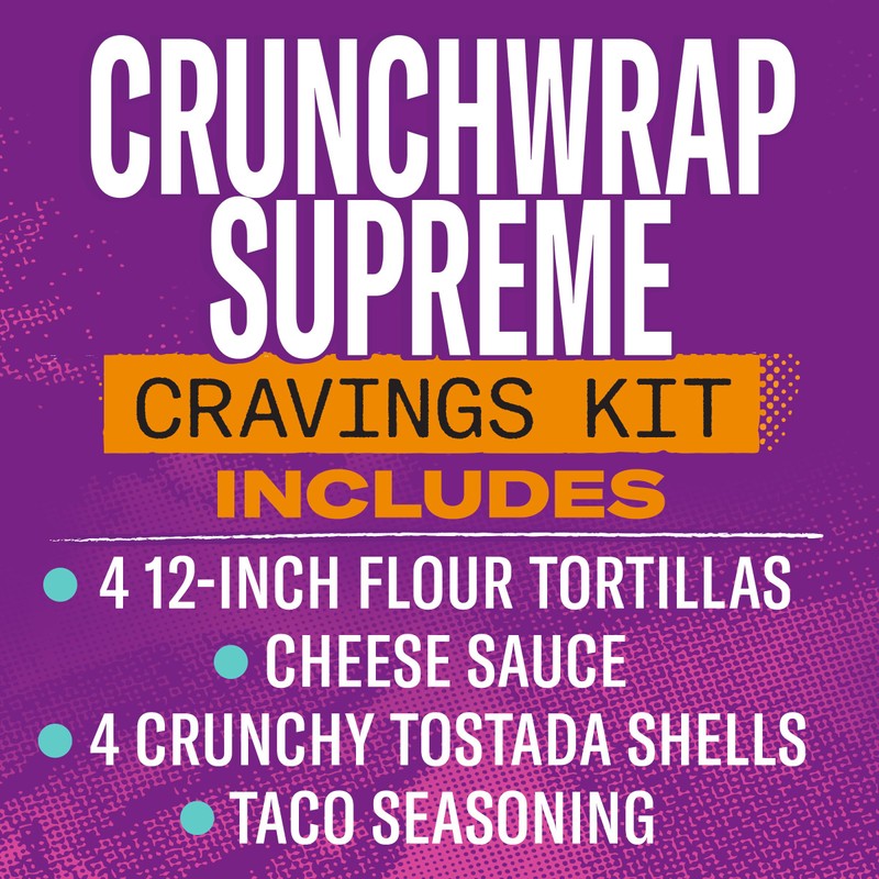 Taco Bell Crunchwrap Supreme Cravings Kit, 22.6 oz Box