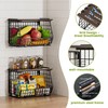 GGIU Wire Fruit Basket for Kitchen Storage: Hanging and Counter