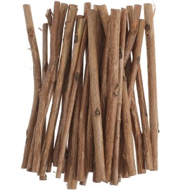 SEWACC 100pcs Wood Log Sticks for DIY Crafts Photography Props Wooden Craft Sticks Photo Stick 10cm Long, 0.3-0.5cm in Diameter