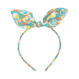 Easter Headbands for Women Spring Bows Headbands Cute Rabbit Bunny Ear Egg Chick Flowers Design Knoted Hairbands Easter Hair Accessories (Chick Daisy, 1 Count (Pack of 1))