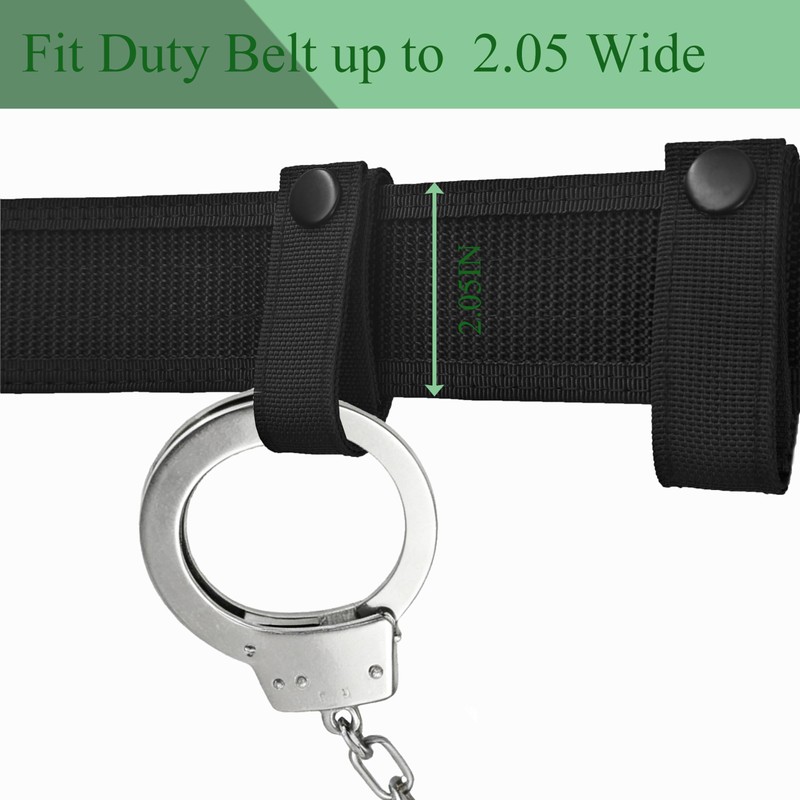 DOOVETER Handcuff Strap Snap Closure Cuff Holder Nylon Keeper Cuffs