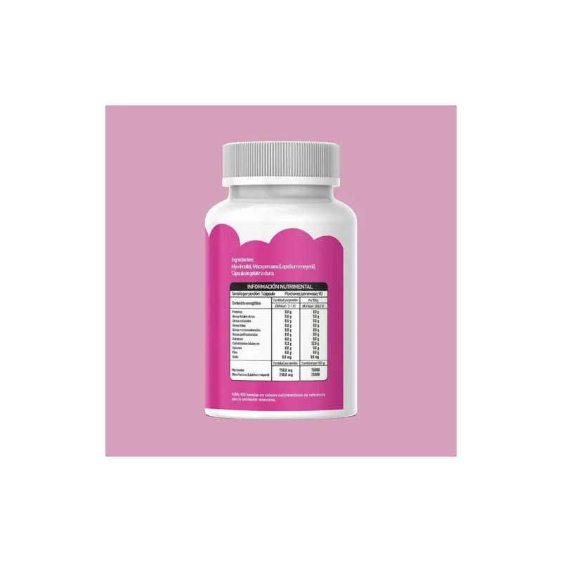 Suplemento Nutricional Inofemm de Inositol y Maca Peruana, 90 Cápsulas