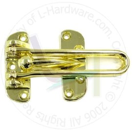 NuSet Door Guard in Polished Brass Finishing