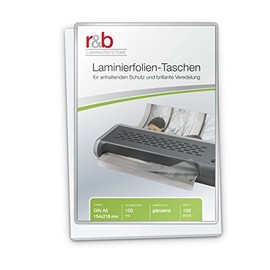 r&b FT-A5-100 Laminating Pouches A5 154 x 216 mm 2 x 100 mic Pack of 100