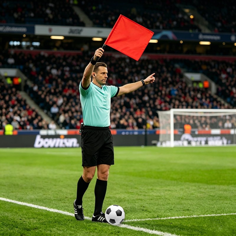 8 Pieces Solid Red Soccer Referee and Corner Flags