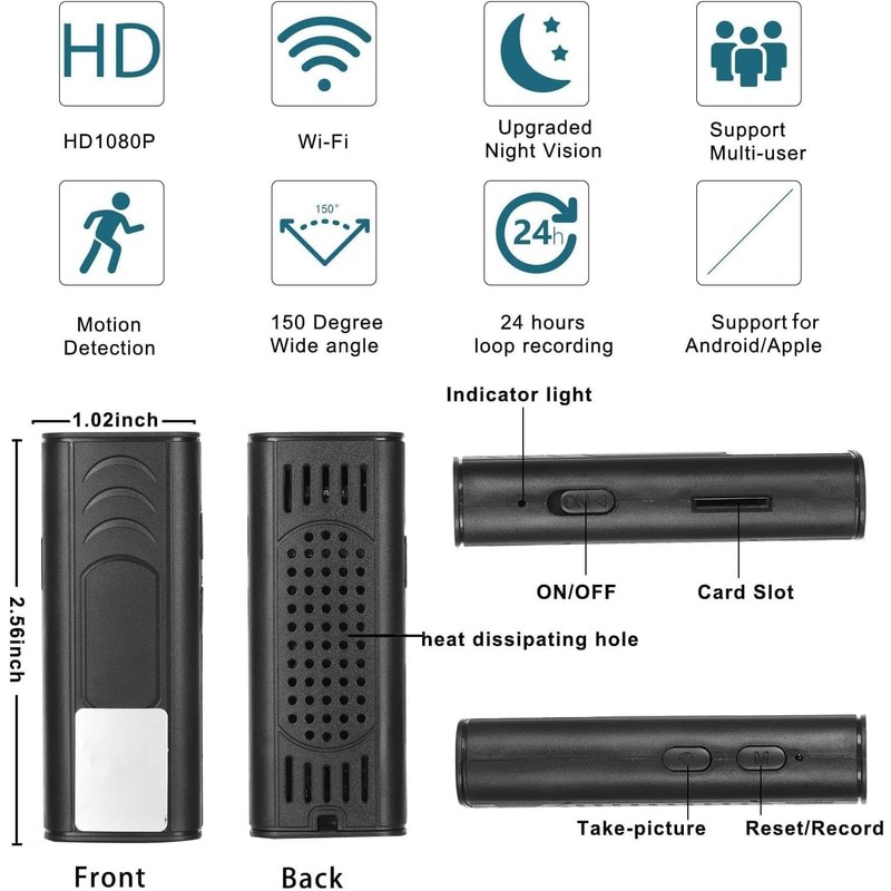 Reverse Hitch Guide Camera, 150° Wide Angle Waterproof Night Vision