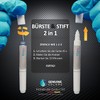 Genuine Colors Lackstift BILA Laser White LF9F für Skoda Weiß