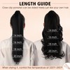 TESSHAIR Claw Clip Ponytail Extension - Human Hair, 18 Inch,