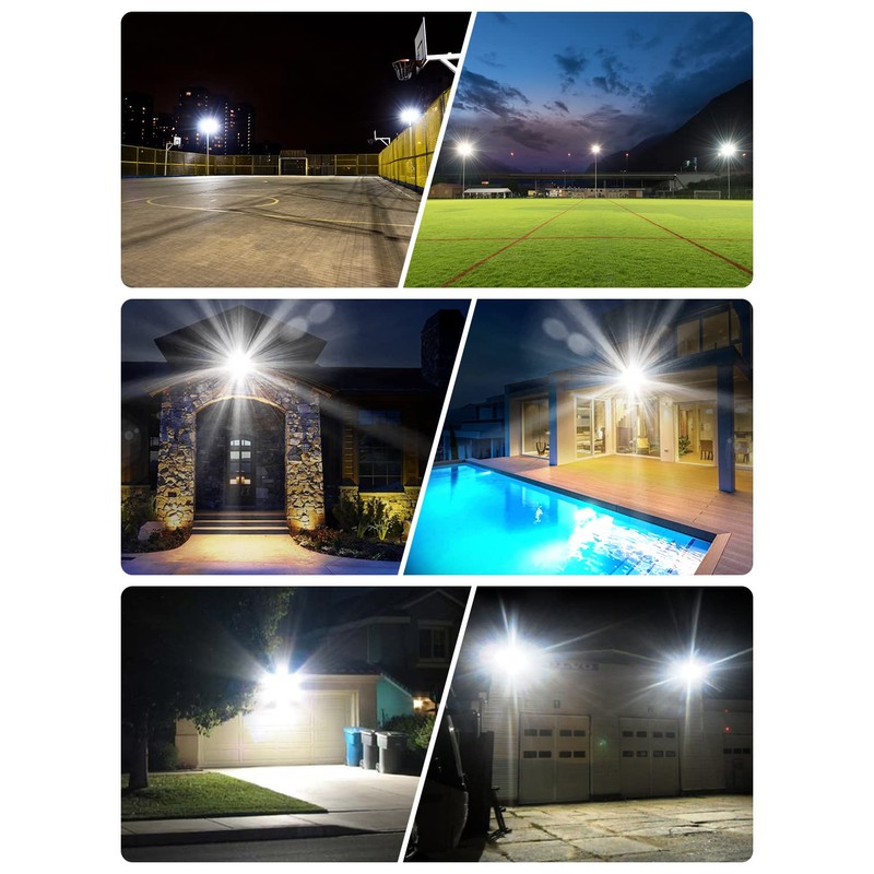 Viugreum 100W LED Flood Light, 8000LM 6000K Daylight White, 500W