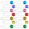 Ruidee 30 Pcs Diaper Pins Cute Smile Face Nappy Pins