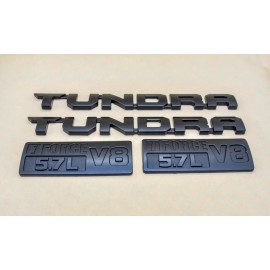Toyota 4PCS Black out Emblem Badge Kit 2014-2021 FOR TOYOTA TUNDRA SR5 V8 5.7L Logo