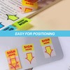 400 Pcs Sign Here Tabs Signature Stickers, Sign Here Sticky