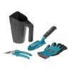 GARDENA Balcony Hand Tool Set, 2-Piece, Germany-Made, Turquoise, Total Length