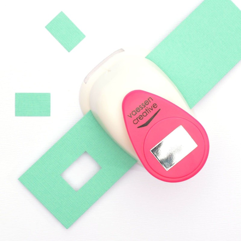 Vaessen Creative Motif Punch, Rectangle, 2.5 cm, Medium Punch, Motif