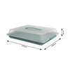 Rotho John Large Party Butler, Plastic (PP) BPA-Free, Turquoise/Clear, (47.5