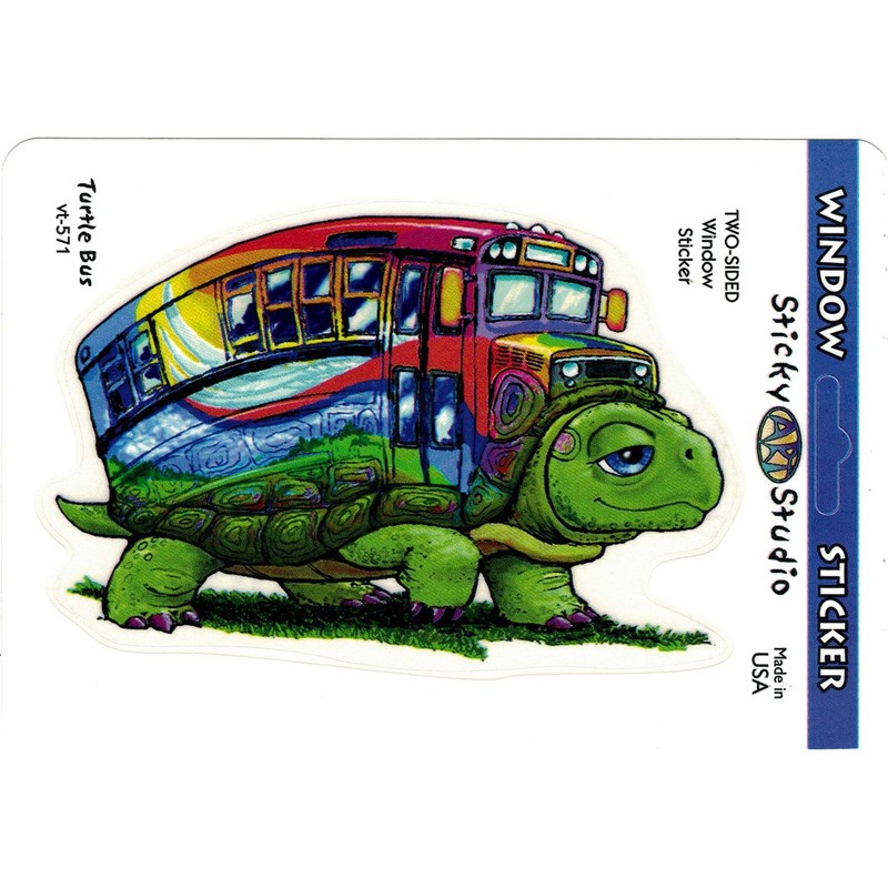 Turtle Bus - Compatible with Grateful Dead Window Sticker/Decal