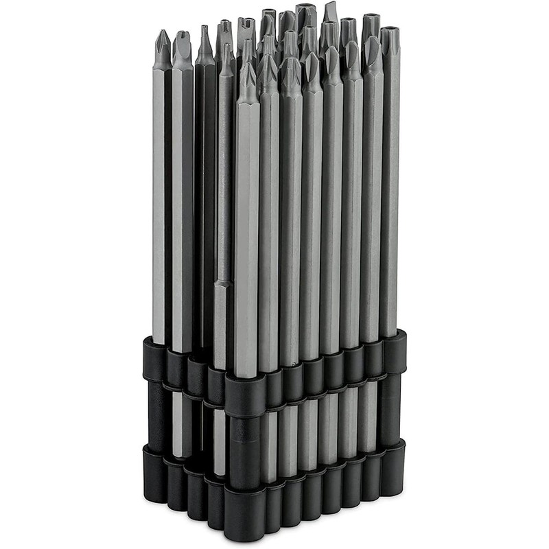 NEIKO 10224A 1/4" Extra Long Security Bit Set, 32 Piece