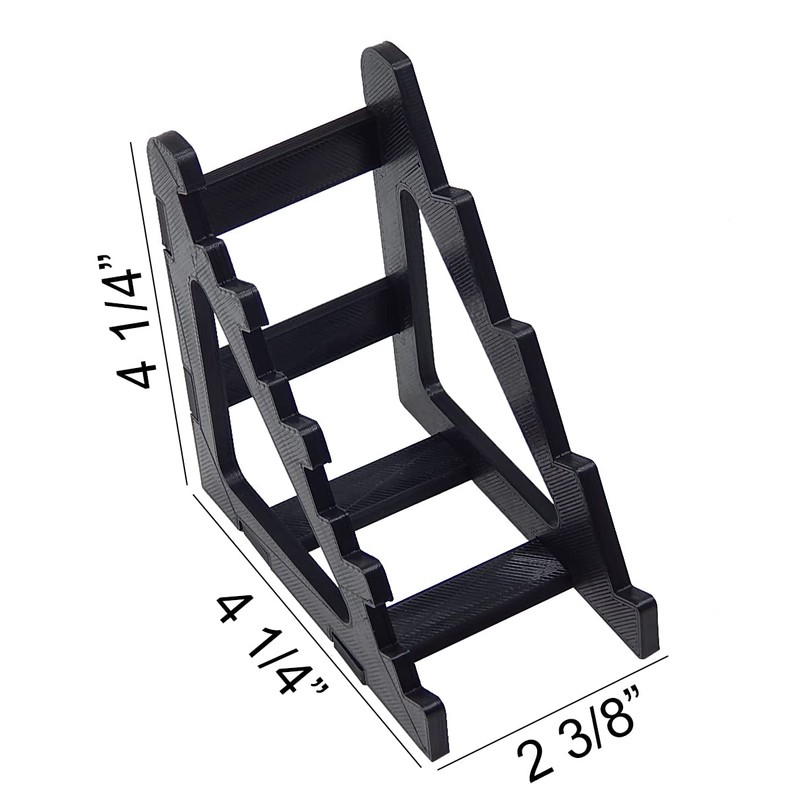 Black Knife Display Stand Rack Holder Organizer For 4 Pocket