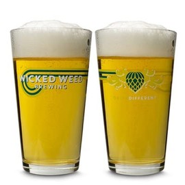 Wicked Weed Retro Pint Glass - Set of 2