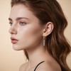 Andtry Gold Dangle Earrings for Women Trendy, 14K Gold Plated