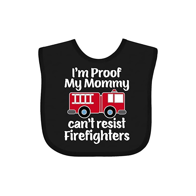 inktastic Firefighter Daddy Baby Fireman Baby Bib Black 3a74b