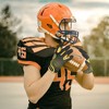 HANDLANDY American Football Gloves Men, Sticky Wide Receiver Grip Gloves,