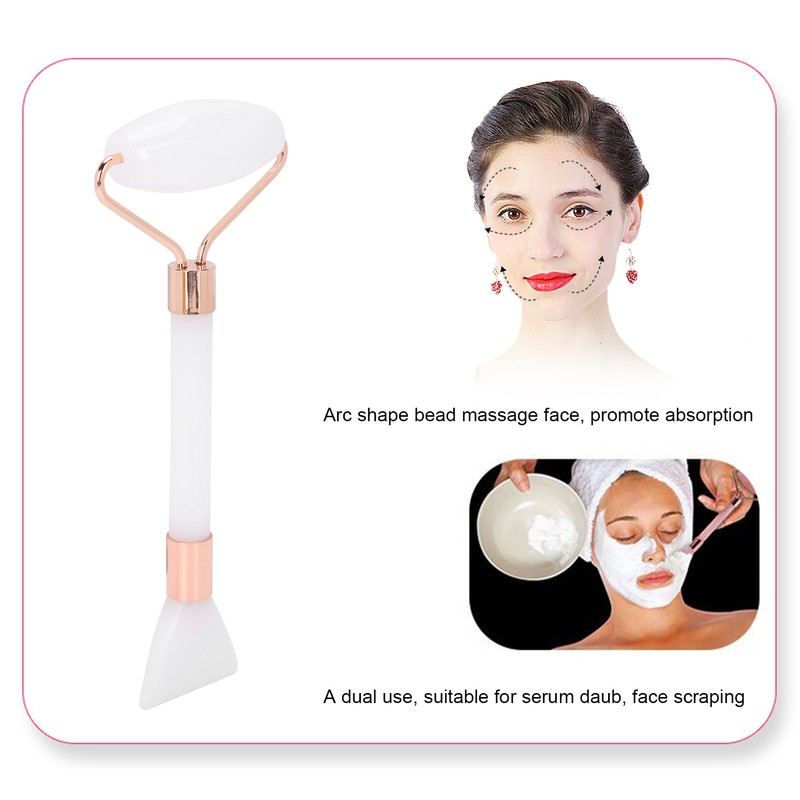 Face Roller Massager Dual Head SkinFriendly Face Scraping Guasha Roller