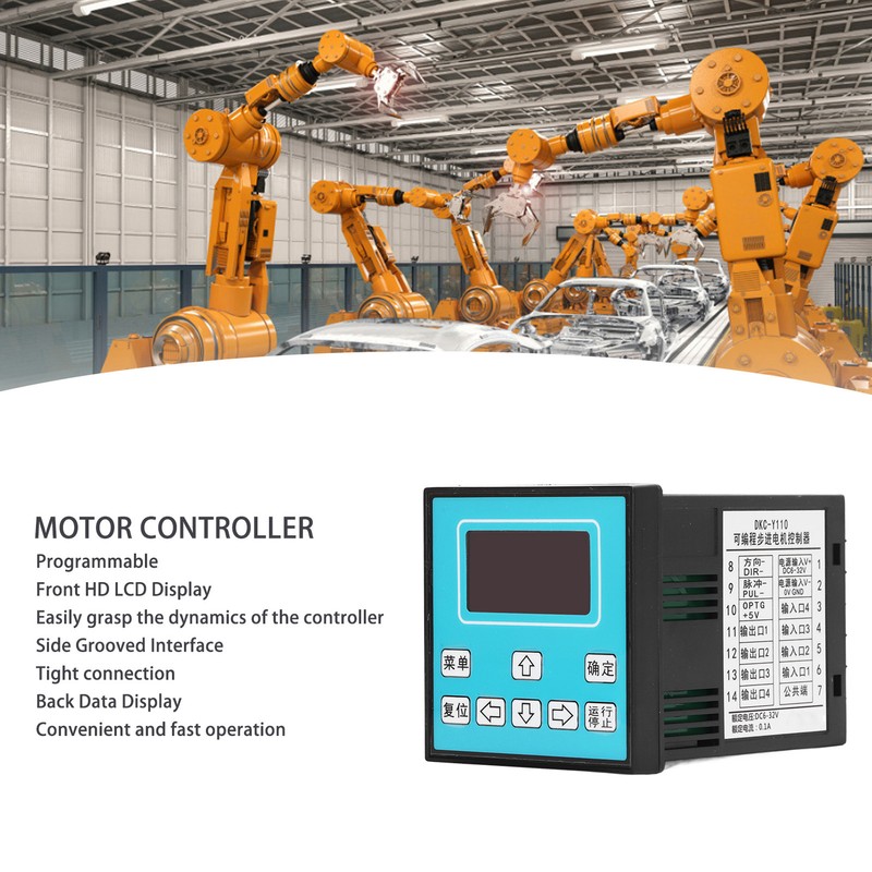 Programmable Motor Controller LCD Display Servo Motor Stepper Controller for