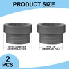 Thyle 2 Pcs Pool Umbrella Stabilizer Adapter Threaded Adapter Sleeves