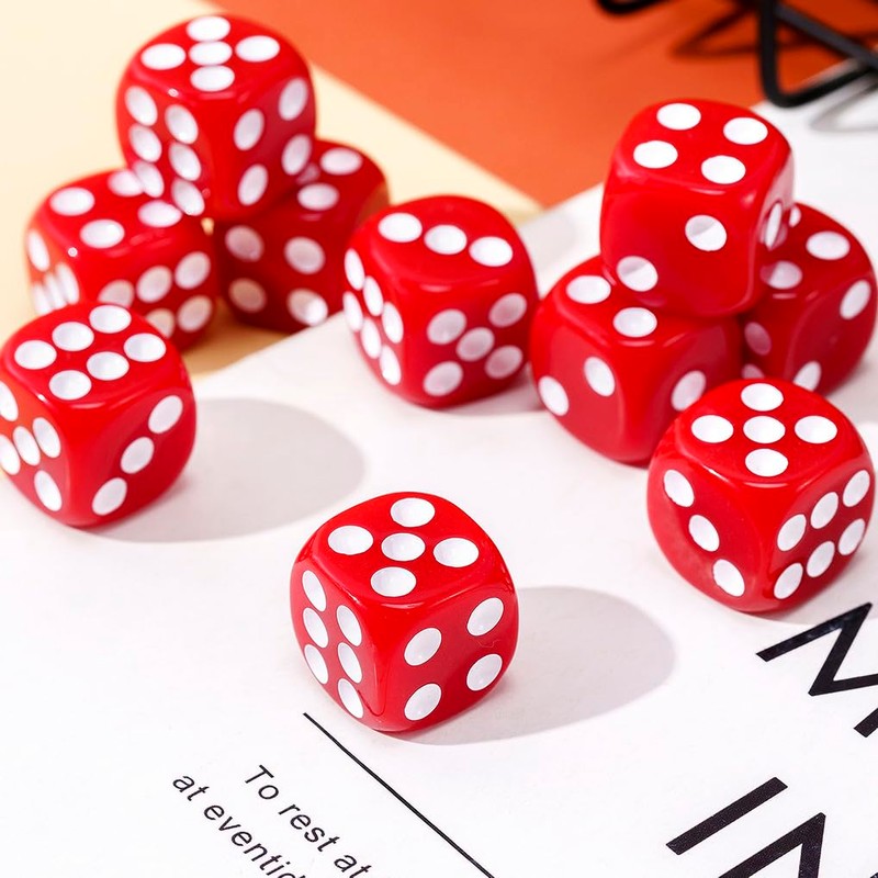 Yourandoll Pack of 10 Polyhedral Dice D6 Dice 16 mm