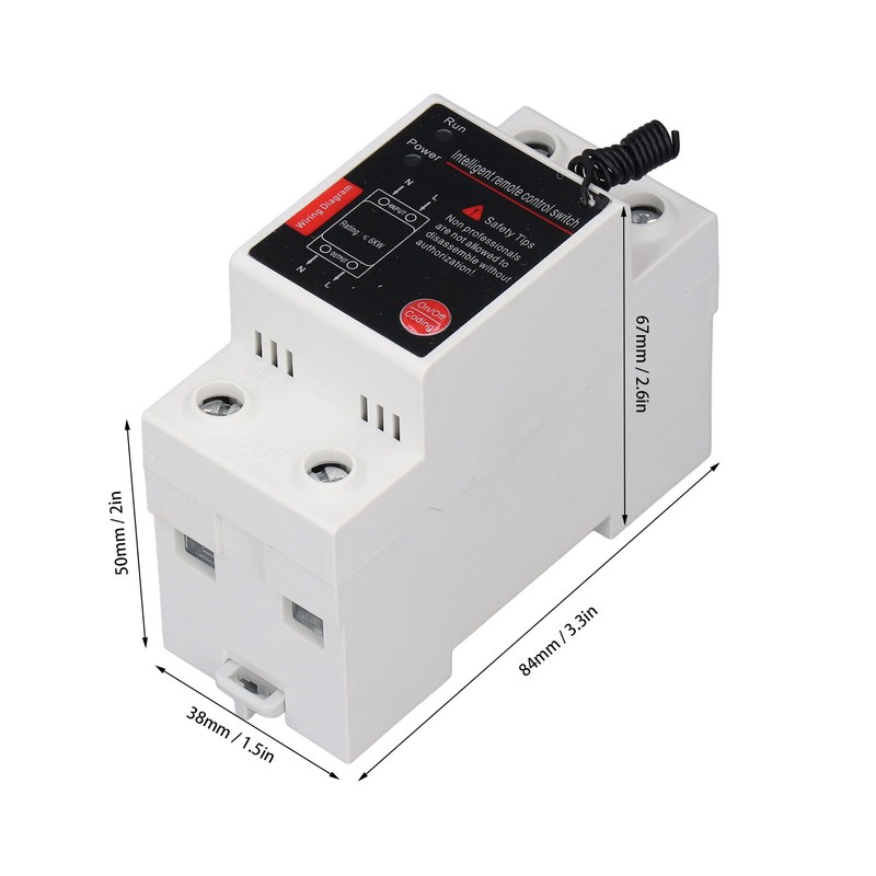 Remote Control Switch 1KM Range Single Phase Intelligent Power Switch