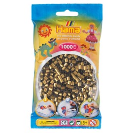 Hama Beads Bag | Approx. 1000 Midi Fuse Beads | Mosaic Decoration Arts & Craft for Creative Children Ages 5+ | Bronze