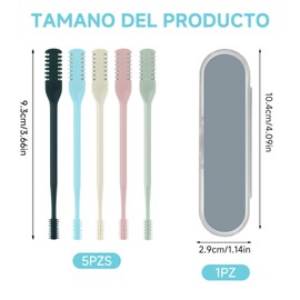 5 Piezas Cortador de Vello Nasal 2 en 1 - Depiladora/Rasuradora de Nariz con Cuchilla Doble Filo, Giratoria 360°, Portátil y Lavable - Para Hombres y Mujeres