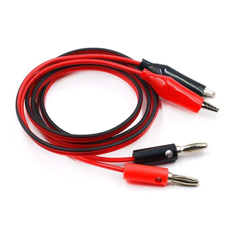 bnafes Power Supply Double Alligator Clip to Banana Connector Audio