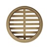 4" Outdoor Round Flat Drain Grate Cover (4, Tan)