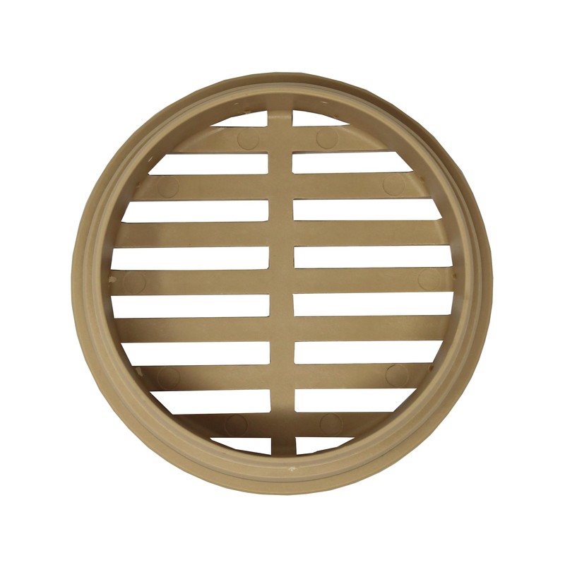 4" Outdoor Round Flat Drain Grate Cover (4, Tan)