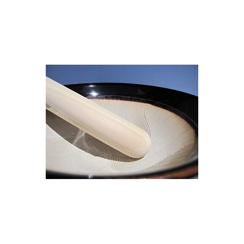 Made in Japan Mino Ware Ripple Ridge Mortar & Pestle